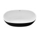 Ванна отдельностоящая Grossman Classic GR-2403MB (150х78х58) цвет черный/белый матовый