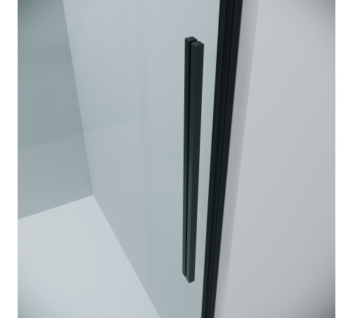 Душевое ограждение Grossman Galaxy 100.K33.01.100.21.00-200.K33.01.80.21.00 (100х80х195) раздвижная,черный матовый,стекло прозрачное
