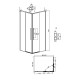 Душевое ограждение Grossman Galaxy 300.K33.01.9070.42.00 (90х70х195) прямоугольник,раздвижная,графит сатин,стекло прозрачное