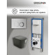 Комплект 3 в 1: Grossman инсталляция 900.K31.01.000+клавиша 700.K31.02.110.110 хром матовый+унитаз GR-4441BMS