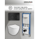 Комплект 3 в 1: Grossman инсталляция 900.K31.01.000+клавиша 700.K31.05.21M.21M черный матовый+унитаз GR-4455S