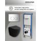Комплект 3 в 1: Grossman инсталляция 900.K31.01.000+клавиша 700.K31.01.100.100 хром глянцевый+унитаз GR-4455BMS