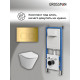 Комплект 3 в 1: Grossman инсталляция 900.K31.01.000+клавиша 700.K31.02.300.300 золото глянцевый+унитаз GR-4477S