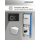 Комплект 3 в 1: Grossman инсталляция 900.K31.01.000+клавиша 700.K31.02.210.210 черный матовый+унитаз GR-4477SQ