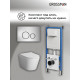 Комплект 3 в 1: Grossman инсталляция 900.K31.01.000+клавиша 700.K31.05.12M.12M хром сатиновый+унитаз GR-4478S
