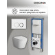 Комплект 3 в 1: Grossman инсталляция 900.K31.01.000+клавиша 700.K31.01.000.000 белый+унитаз GR-4478SQ