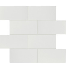 B&W Marble White Naturale 6 Mm 7,5x15 Muretto 30x30
