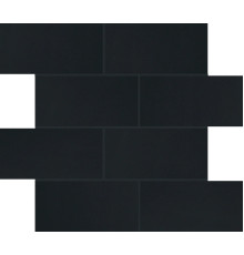B&W Marble Black High-Glossy 6 Mm 7,5x15 Muretto 30x30