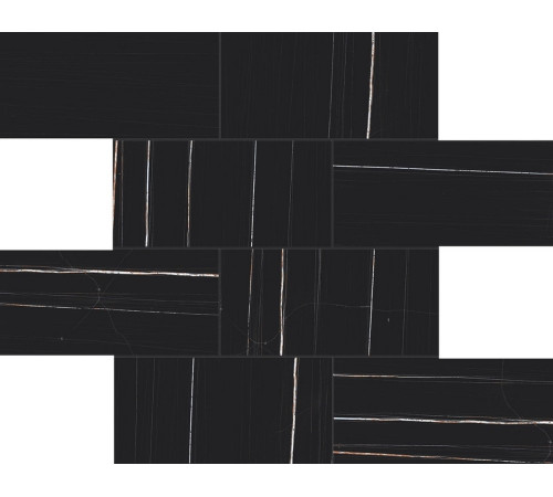 Stones & More 2.0 Sahara Noir Glossy 6 Mm Muretto 7.5x15 30x30