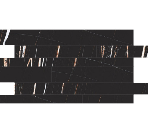Stones & More 2.0 Sahara Noir Matte Listello Sfalsato 30x60
