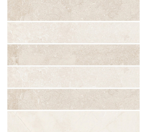 Elemental Stone White Limestone Mos 3d Lucido 30x30