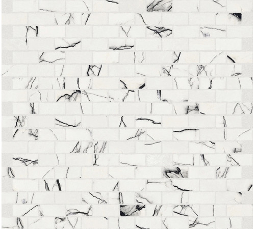 B&W Marble Breach Hglossy 6 Mm Mos 1,5x3 30x30