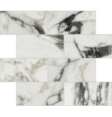 Bijoux Calacatta Altissimo Blanc Glossy 6mm Muretto 7.5x15 30x30