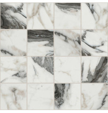 Bijoux Calacatta Altissimo Blanc Glossy 6mm Mosaico 7.5x7.5 30x30