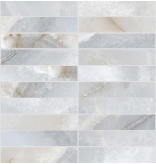 Reves De Rex Blue Glossy Mosaico 3x15 30x30
