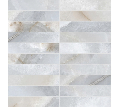 Reves De Rex Blue Glossy Mosaico 3x15 30x30