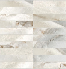 Reves De Rex Noisette Glossy Mosaico (3x15) 30x30