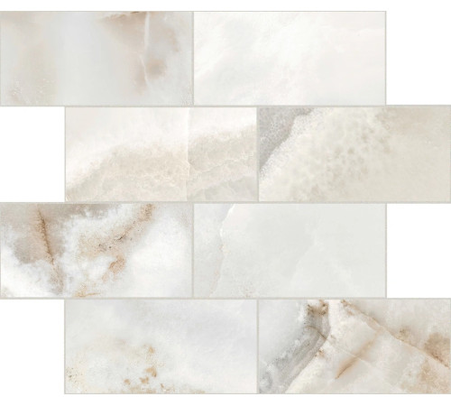 Reves De Rex Noisette Glossy 6mm Muretto (7.5x15) 30x30