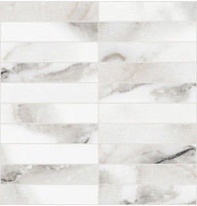 Origines De Rex Argent Glossy Mosaico 3x15 30x30