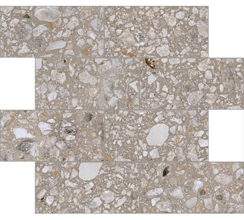 Match Up Cerim Ear Grey Mix Glossy 6 Mm Muretto 7.5x15 30x30