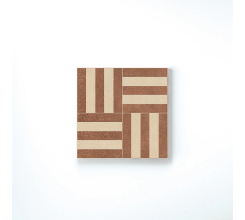 Sensi Terre Mattone+Cotone Nat Intreccio 30x30