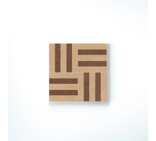Sensi Terre Rosato+Amarant Nat Intreccio 30x30