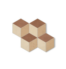 Sensi Terre Cot+Ros+Mat Nat Cubo 37x46