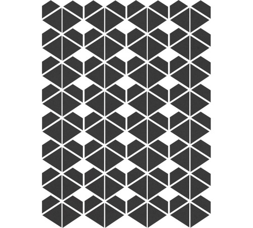 Cava Black Mosaic. D. 22.8x27.1
