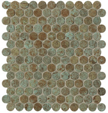 Sheer Deco Rust Round Mosaico 29.5x32.5