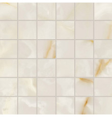 Gemme Bianco Macromosaico Brillante 30x30