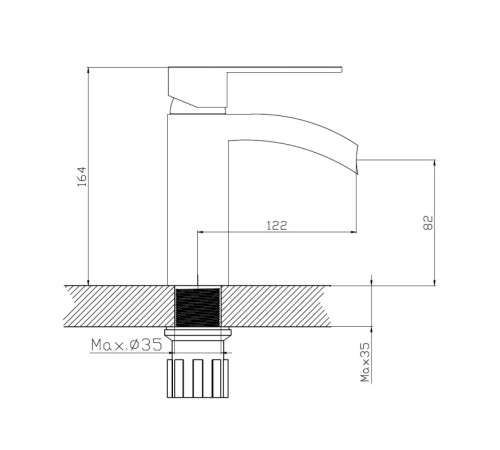 Смеситель для раковины Haiba HB13505-8, белый