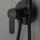 Гигиенический душ со смесителем FRAP F72801-6, черный
