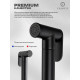 Гигиенический душ со смесителем встраиваемый FILARETE Roun FL100BL, черный