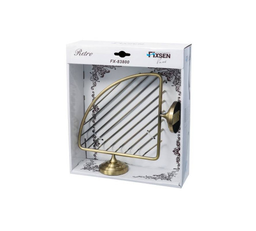 Мыльница решетка угловая Fixsen Retro FX-83809B
