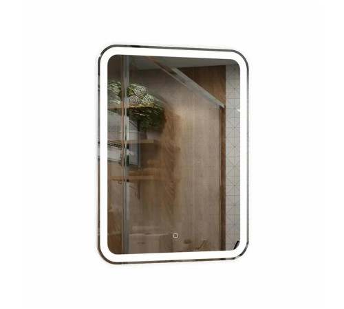 Зеркало Silver Mirrors Malta-Lite 600х800 (открытая LED-подсветка, гор/вер.крепление, сенсорный выключатель)