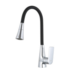 Смеситель для кухни с гибким изливом и режимом душ FRAP F4471, хром