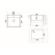 Кухонная мойка UKINOX Techno TEB550.505 -GT10P, 50,5*55