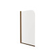 Шторка на ванну распашная Knotlor BS080CG0RB 140х80, бронза