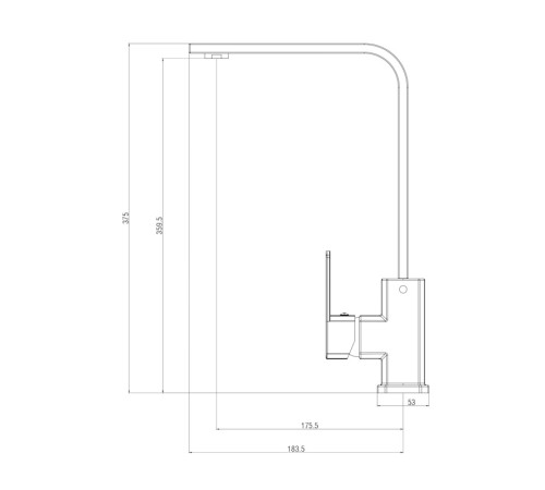 Смеситель для кухни Voda Iceberg IC519, хром
