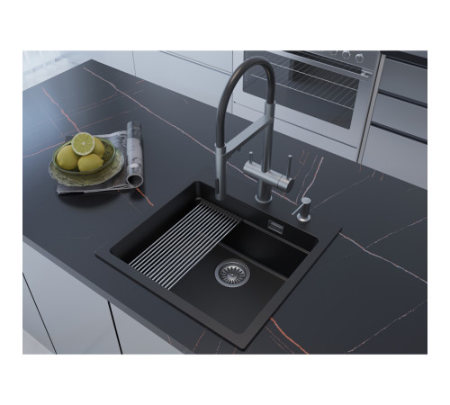 Кухонная мойка Grandex Aqua Comfort 500404, черный