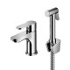 Смеситель для раковины с гигиеническим душем Prohanss P64.12, хром