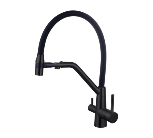 Смеситель для кухни с подключением к фильтру Fmark FS1162-H01, черный