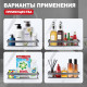 Полка для ванной комнаты Raglo R340.03.09, графит
