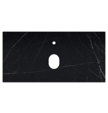 Столешница La Fenice Granite Black Olive Light Lappato Terra 100 см, черная
