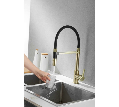 Смеситель для кухни Rose R133Q, бронза