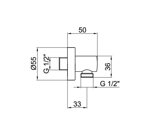 Шланговое подключение Webert AC0344010, золото