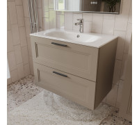 Тумба с раковиной подвесная (80см) Terminus Classik CLA10802200501O, капучино