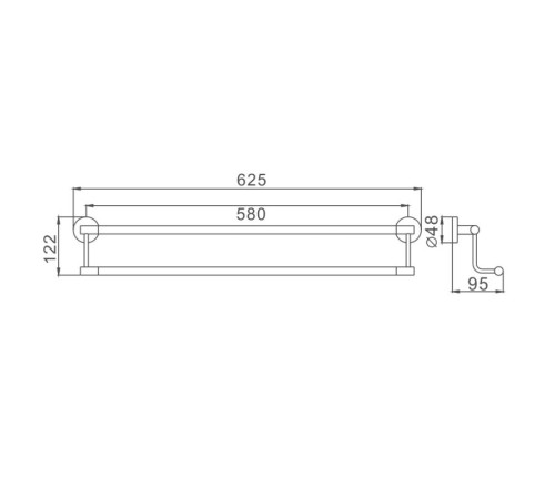 Полотенцедержатель D-Lin D252111, черный