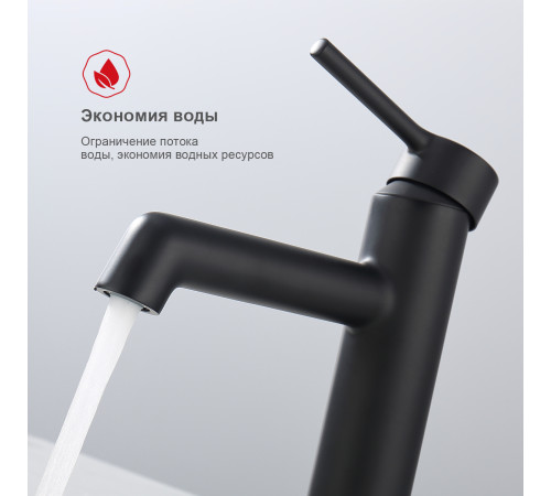 Смеситель для раковины Raglo R20.10.06, черный