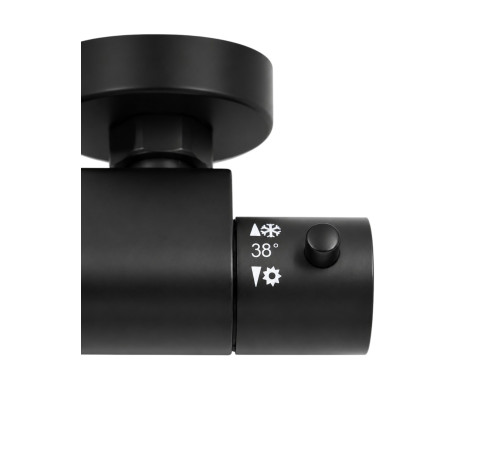 Душевая система термостатическая Fiore KEVON BLACK MATT 44NN0932, черный